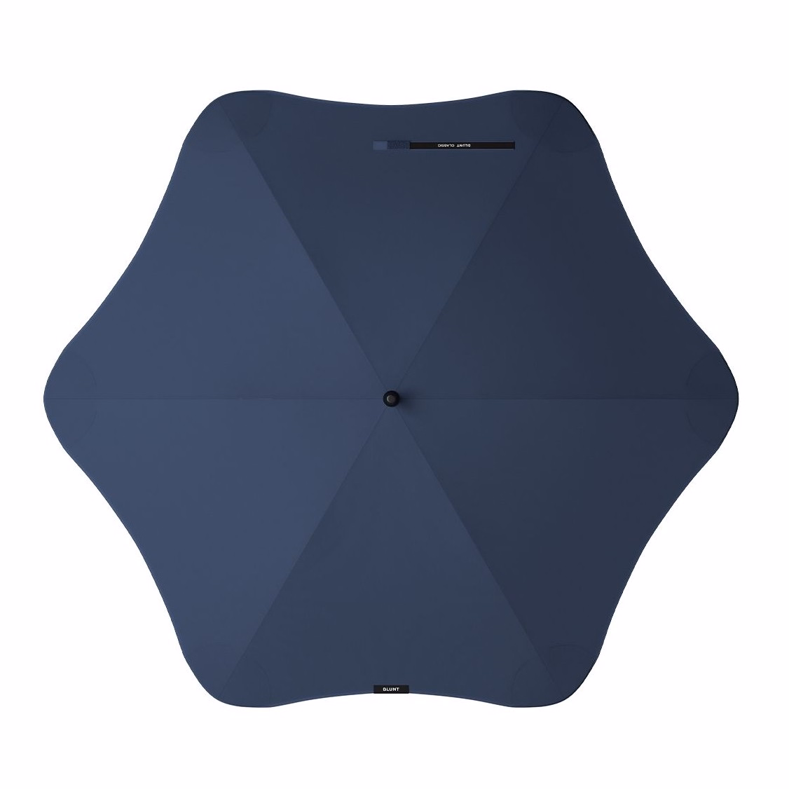 Top view of BLUNT Classic umbrella in midnight navy colour