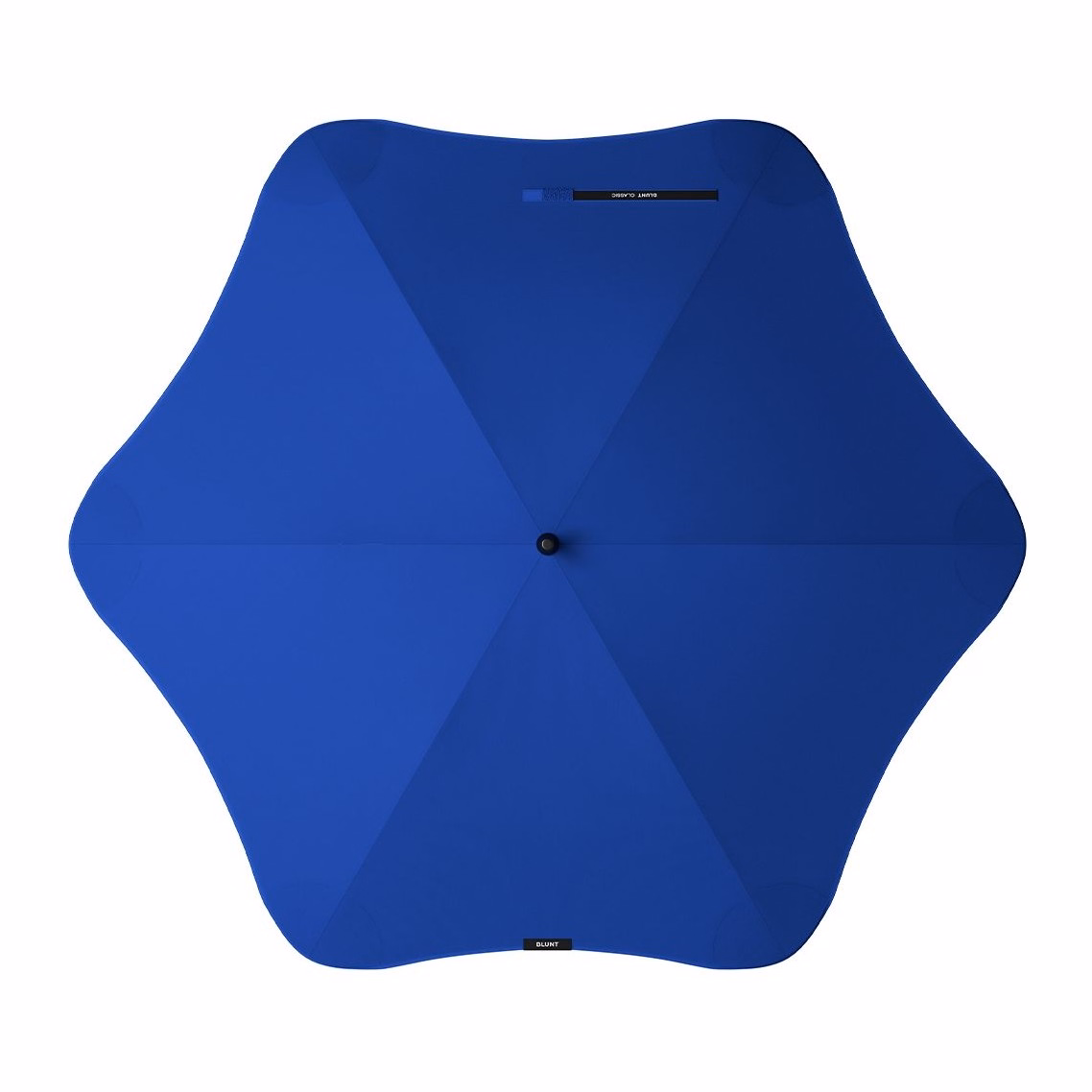 Top view of BLUNT Classic umbrella in ocean blue colour