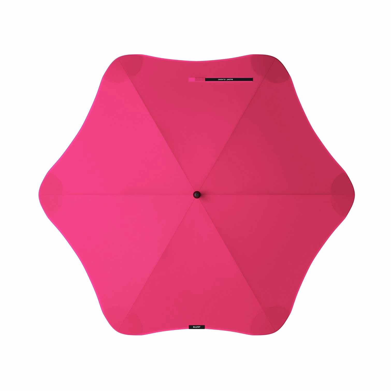 Top view of BLUNT Classic umbrella in pink colour