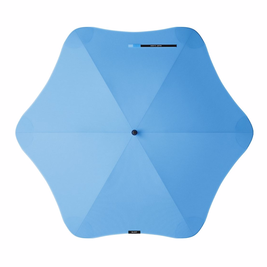 Top view of BLUNT Classic umbrella in sky blue colour