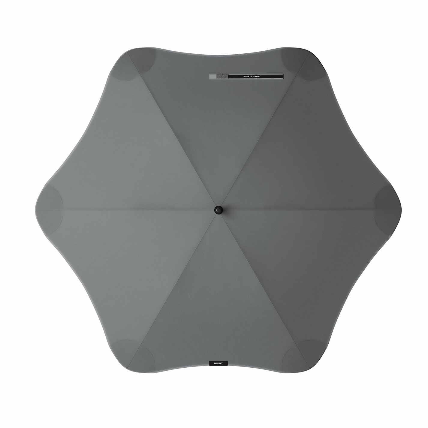 Top view of BLUNT Classic umbrella in storm grey colour